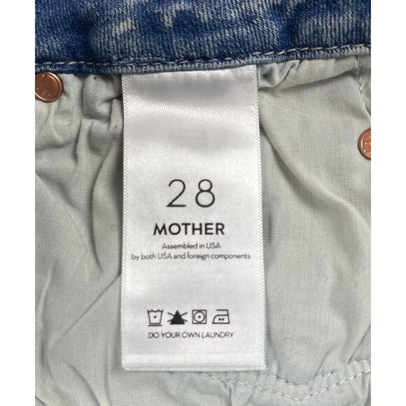 Mother The Looker Ankle Step Fray Jeans Cut Flowers Destroyed Frayed Hem Size 28 - Picture 11 of 13